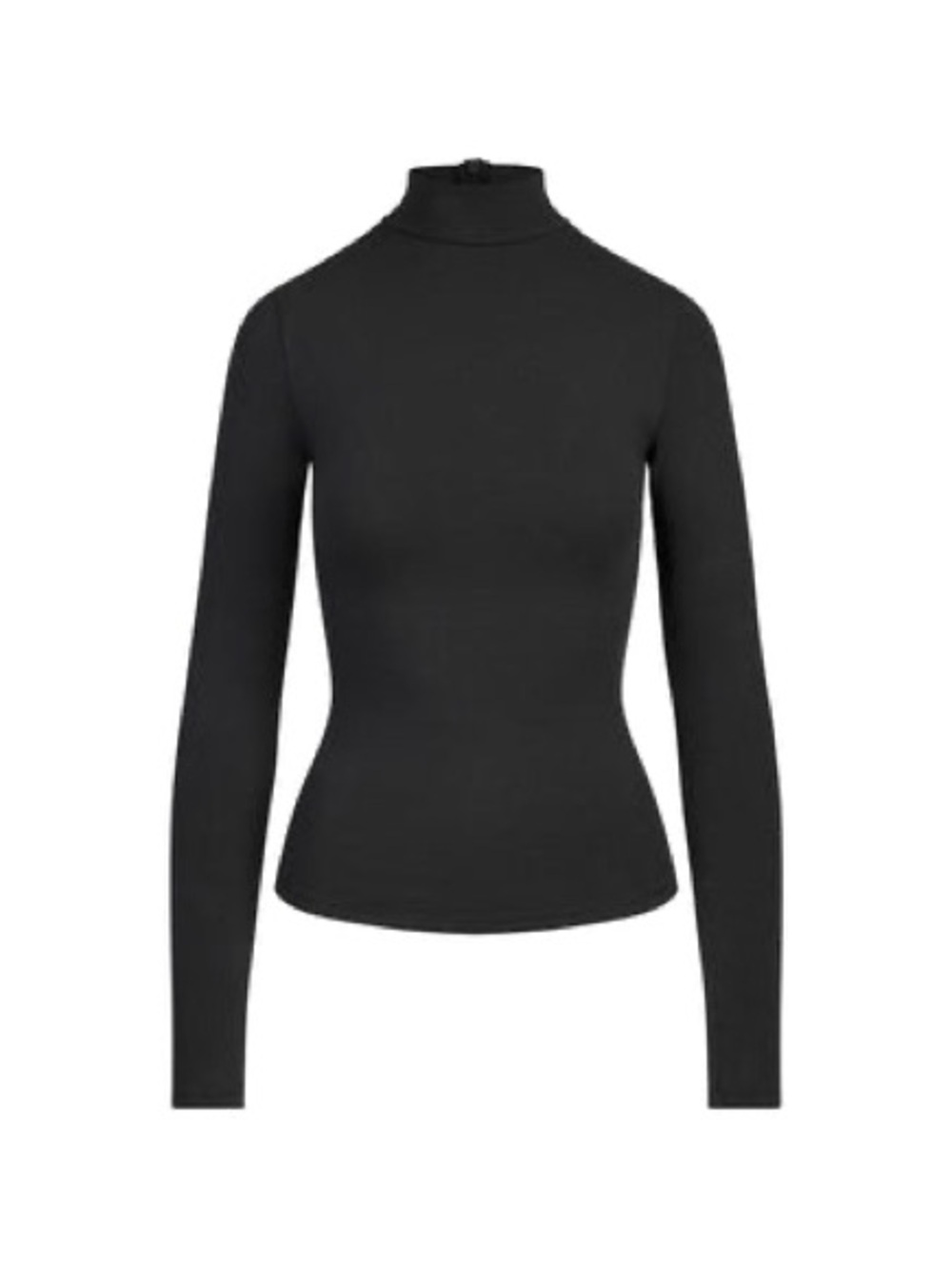 SKIMS Cotton Jersey Turtle Neck in Soot XS
